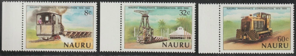 Nauru SC# 214-216 1980 - Nauru Phosphate Corporation décimo aniversario - M-NH Foto 1 de 1