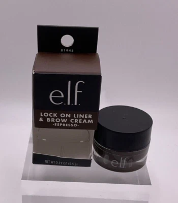 e.l.f. Lock On Liner And Brow Cream Lines Eyes & Defines Eyebrows Espresso 0.... - Image 1 of 4