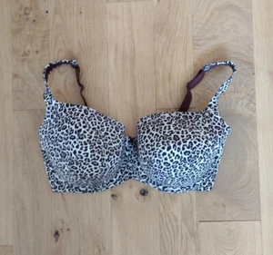 Cacique 118641 38F Leopard  Lined Contour Balconette UW Bra EUC - Picture 1 of 4