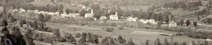 um 1910 Newfane, Vintage, Vogelperspektive, Dorf, RPPC, Echtfoto, Kirchen Vintage - Bild 1 von 3