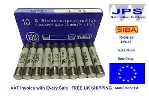SIBA Fuse Time Lag 70 065 65 8A 70-065-65 T8A 500V typ 189140 JPSF057 Pk 1/5/10 - Picture 1 of 12