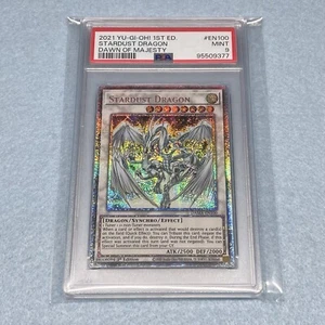 Tarjeta rara Yugioh Stardust Dragon DAMA 1ª edición Starlight PSA 9 - Imagen 1 de 2