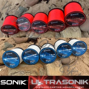 Sea Fishing Line Bulk Spool 15lb 18lb 20lb 25lb 30lb Sonik Ultrasonik Beach Boat - Picture 1 of 5