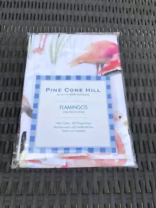 Pine Cone Hill Flamingos Aquarell Baumwolle 200 TC EURO Kissen Sham One - Bild 1 von 14