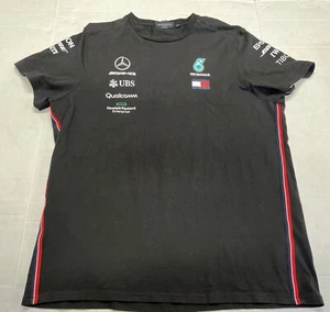 Mercedes AMG Petronas F1 Men's Driver Shirt Black Sz XXL - Picture 1 of 15