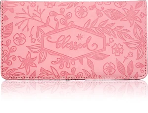 Juvale Floral Chequera Cubierta para Mujer Portatarjetas Billetera para Cheques y Crédito - Imagen 1 de 12