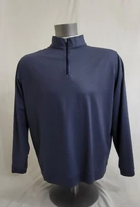 Mens Peter Millar  1/4 Zip Golf Pullover Sz XXL  Blue Long Sleeve - Picture 1 of 10