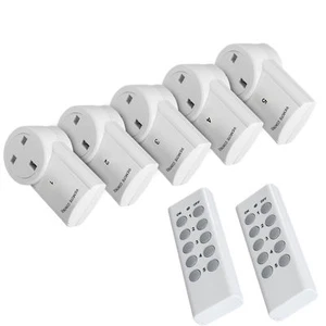 Remote Control Sockets Wireless UK Mains Plug Smart Socket 30M Range With Remote - Picture 1 of 13