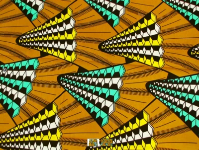 Tela estampada de abanicos African Cube 2 yardas Foto 1 de 2