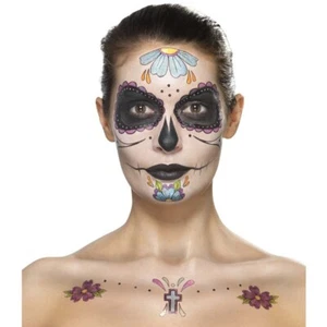 Dia de los Muertos Schminkset Sugar Skull Makeup-Set mehrteilig bunt Tag der Tot - Bild 1 von 1