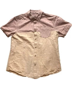 Camisa Prana Adulto Grande Redwood Bronceado Broderick Bolsillo Abotonado Bloque de Color Para Hombres - Imagen 1 de 8
