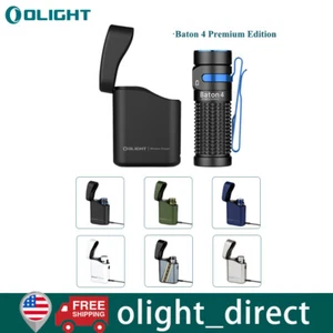 Olight Baton 4 Premium Edition 1300 LM EDC Pocket Flashlight Small Rechargeable - Picture 1 of 66