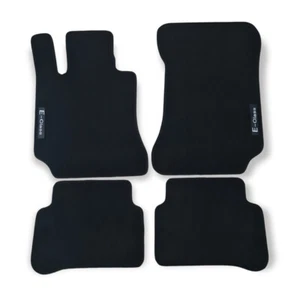 For Mercedes E Class W212 Car Floor Mats Velour Black Carpet Liners - Bild 1 von 7
