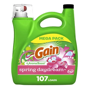 Gain Detergente Liquido per Bucato, Profumo Spring Daydream, 107 Carichi, 154 fl oz - Foto 1 di 1