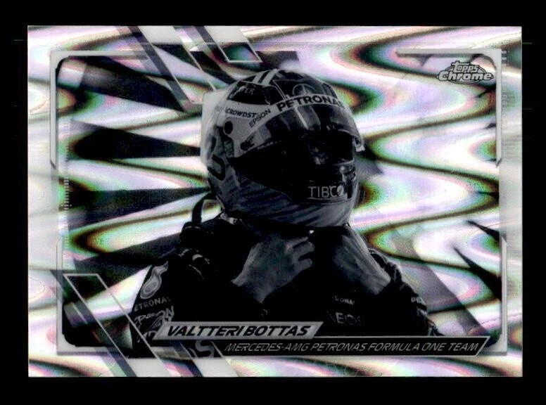 2021 Topps Chrome Formula 1 Black & White RayWave #21 Valtteri Bottas - Image 1 of 2