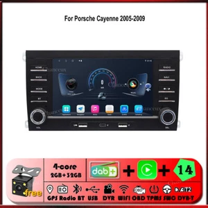 7"Android 14 Head Unit Carplay GPS SAT Navi Radio For Porsche Cayenne 2005-2009 - Picture 1 of 13