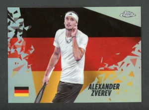 2024 Topps Chrome Tennis Alexander Zverev Patriotic Pride Case Hit SSP 2 - Picture 1 of 2