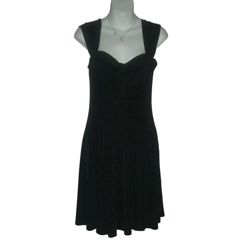 UNDERCOVER Abito Vintage Anni 90 Moda International Victorias Secret Nero LBD Bustier Madonna