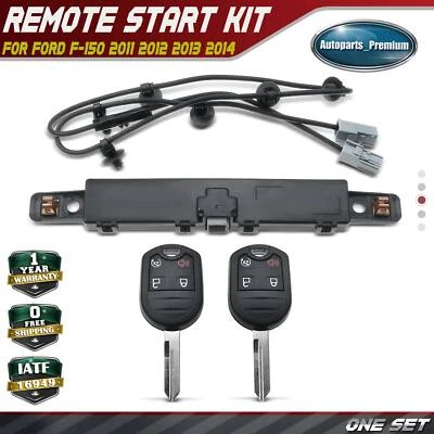 Kit de arranque remoto con 2 llaves para Ford F-150 2011-2014 F-250 F-350 F-450 Super Duty Foto 1 de 4