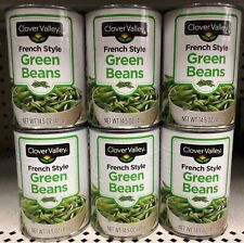 6 CANS Clover Valley French Style Green Beans 14.5 oz Can salad soup