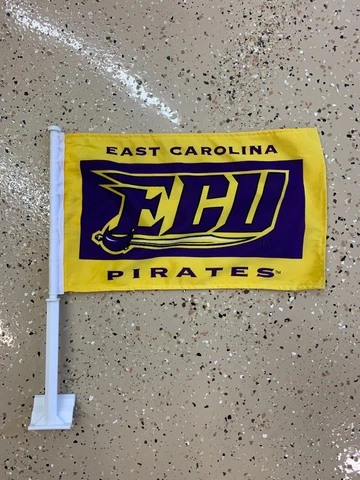 ECU Eastern Carolina Pirates University Window Mount Car Flag Cover
