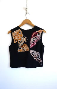 MAIYET ethisches Luxus besticktes Seiden-Tanktop Trägershirt kastig bauchfrei YOOX 38 XS S $ 895 - Bild 1 von 11