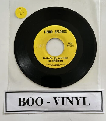 The Instigations - S.Y.S.L.J.F.M. (The Letter Song)  7”  Northern Soul Vinyl VG+ - Bild 1 von 4