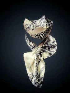 Face mask&skarf silk set, with filter pocket. White.Reusable.Gift.Mask pendant - Picture 1 of 9