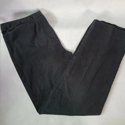 Casual Corner Womens Pants Size 12 Black High Rise Cotton Inseam 28.5 - Image 1 of 4