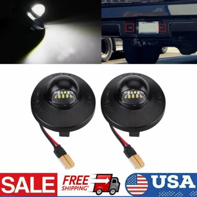 2x LED License Plate Light Lamp Assembly Replacement For Ford F150 F250 F350 - Image 1 of 4