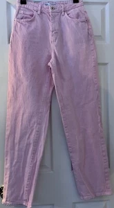 ZARA Jeans Damen Rosa Mom Fit High Rise USA Größe 4, EUR 36 Baumwolle Türkei - Bild 1 von 7