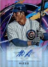 2020 Topps Fire Autographs Magenta #FAAR Anthony Rizzo /25