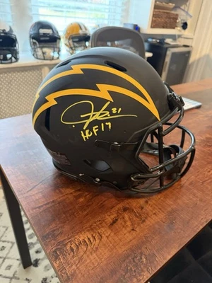 LaDainian Tomlinson Autographed Lunar Eclipse Helmet Beckett COA Inscribed HOF17 - Image 1 of 4