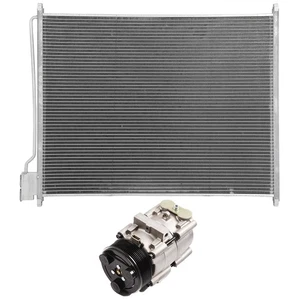 AC Condenser & AC Compressor Cooling Kit For 1999-2007 Ford F250 Super Duty - Picture 1 of 9