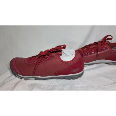 Tenis Keen para mujer Hush Lea CNX gamuza cuero con cordones talla 8,5 bicicleta roja  Foto 1 de 4