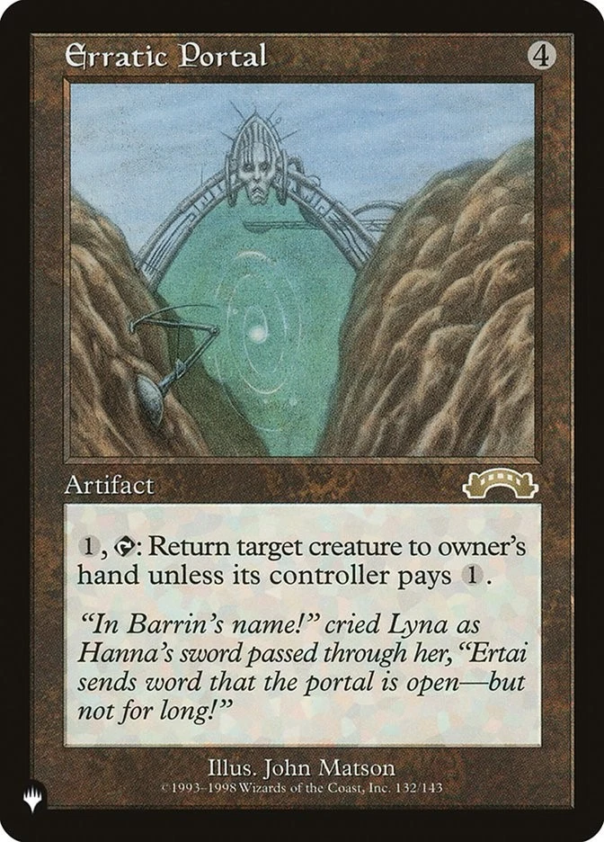 Erratic Portal - The List Light Play, English Magic the Gathering MTG The List - Image 1 of 1