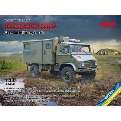 Modello Camion Unimog 404 S "Koffer" Camion Militare Tedesco Icm 35136 1/35 - Immagine 1 di 4