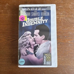 Double Indemnity VHS 1944. directed by Billy Wilder. FILM NOIR clamshell rare - Picture 1 of 4