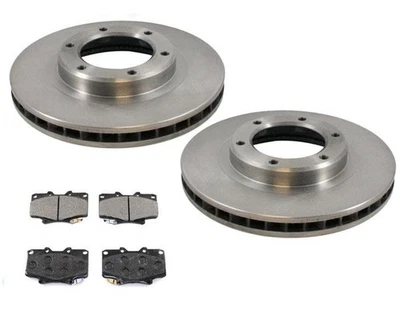 Rotores y pastillas de freno delanteros para Toyota Landcruiser 1993-1997 1996 1997 LX450 Foto 1 de 4