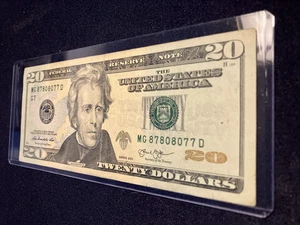 2013 G7 Serie Zwanzig Dollar Schein/Trinary Fancy Seriennummer - Bild 1 von 5