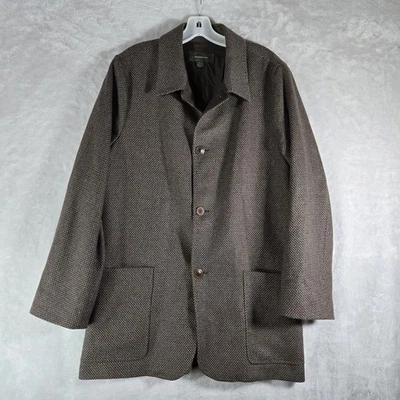 Abrigo de cachemir Ermenegildo Zegna para hombre talla XL extra grande marrón bolsillos de longitud media Foto 1 de 4