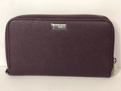 Cartera con cremallera Thirty One 31 All About the Benjamins | NUEVA | Ciruela profunda | Nunca usada Foto 1 de 4
