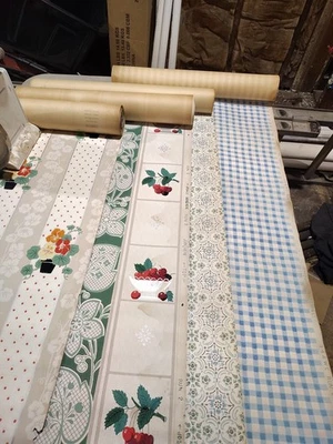 Lote Papel Pintado Vintage Algunos Daños Sobre Papel (Lote D2) Foto 1 de 4