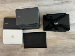 Lot Of 17 Computer Laptops Acer/ Samsung Chromebook, Dell Inspirion 5040, HP 14 - Picture 1 of 15