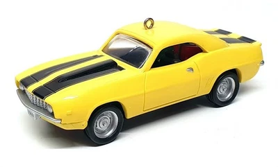 Ornamento Hallmark Kiddie Car Classics 05239 - 1969 Chevrolet Camaro Z28 - Amarelo - Imagem 1 de 4