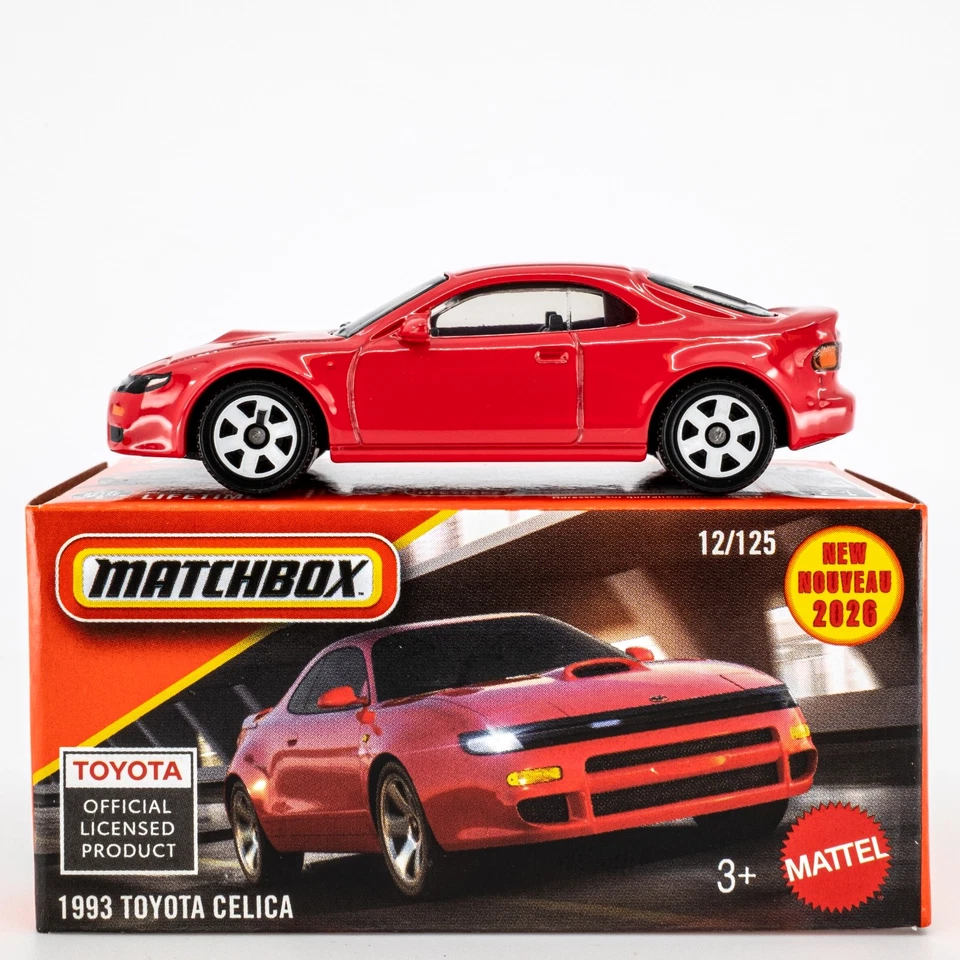 2026 Matchbox Power Grabs No12 1993 Toyota Celica СУПЕР КРАСНЫЙ | FSB - Изображение 1 из 1