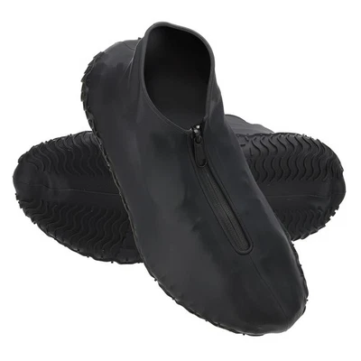 Waterproof Shoe Covers,Rain Shoe Covers Reusable for Men Women Fits 7-8.5, Black - Image 1 of 4