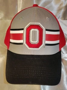 Ohio State Buckeyes Adjustable Snapback Cap Hat Stripe Spellout - Picture 1 of 7