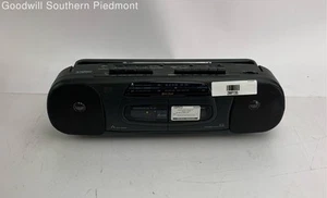 Lenoxx Sound CT-745 AM/FM Stereo Dual Cassette Player Recorder Boombox - Tested - Picture 1 of 6