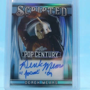 DEREK MEARS 2025 Leaf Pop Century #1/4 Autograph "JASON FRIDAY THE 13th" - Picture 1 of 2